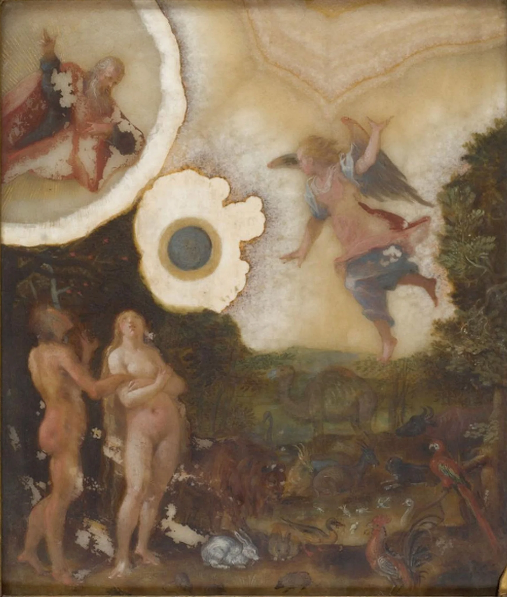Expulsion from earthly Paradise., detail