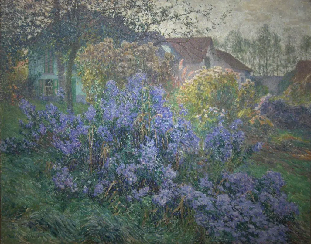 The asters, by Emile Claus, oil, 1906
