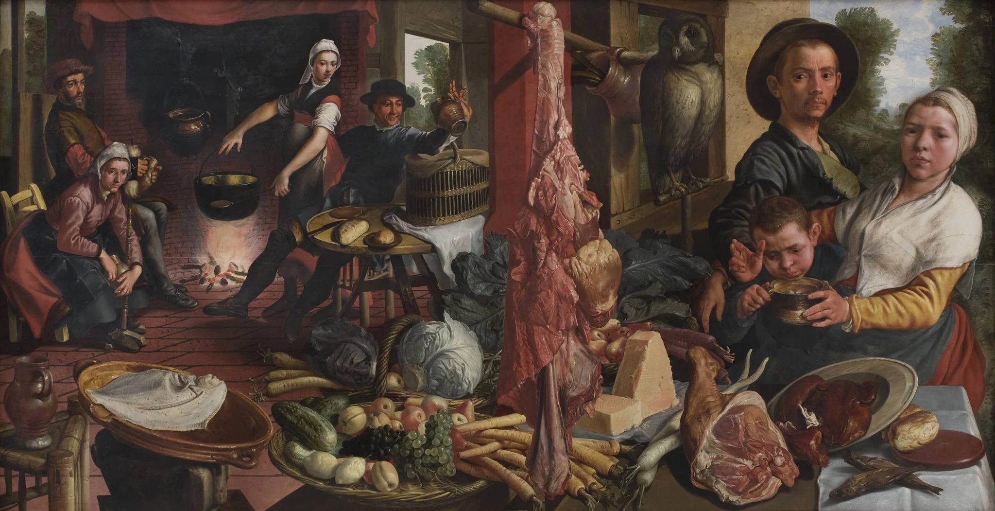 The Fat Kitchen. An Allegory, detail