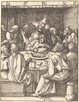 The Last Supper, by Albrecht Dürer, ink, 1510