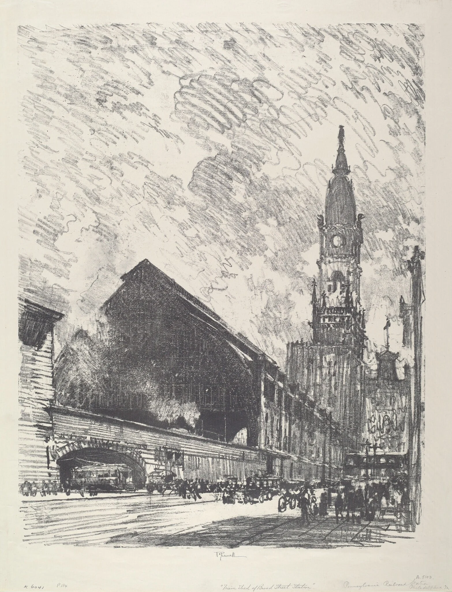 Broad St. Station, detail