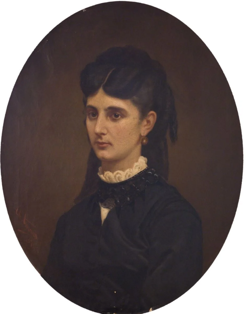 Portret de doamnă, detail