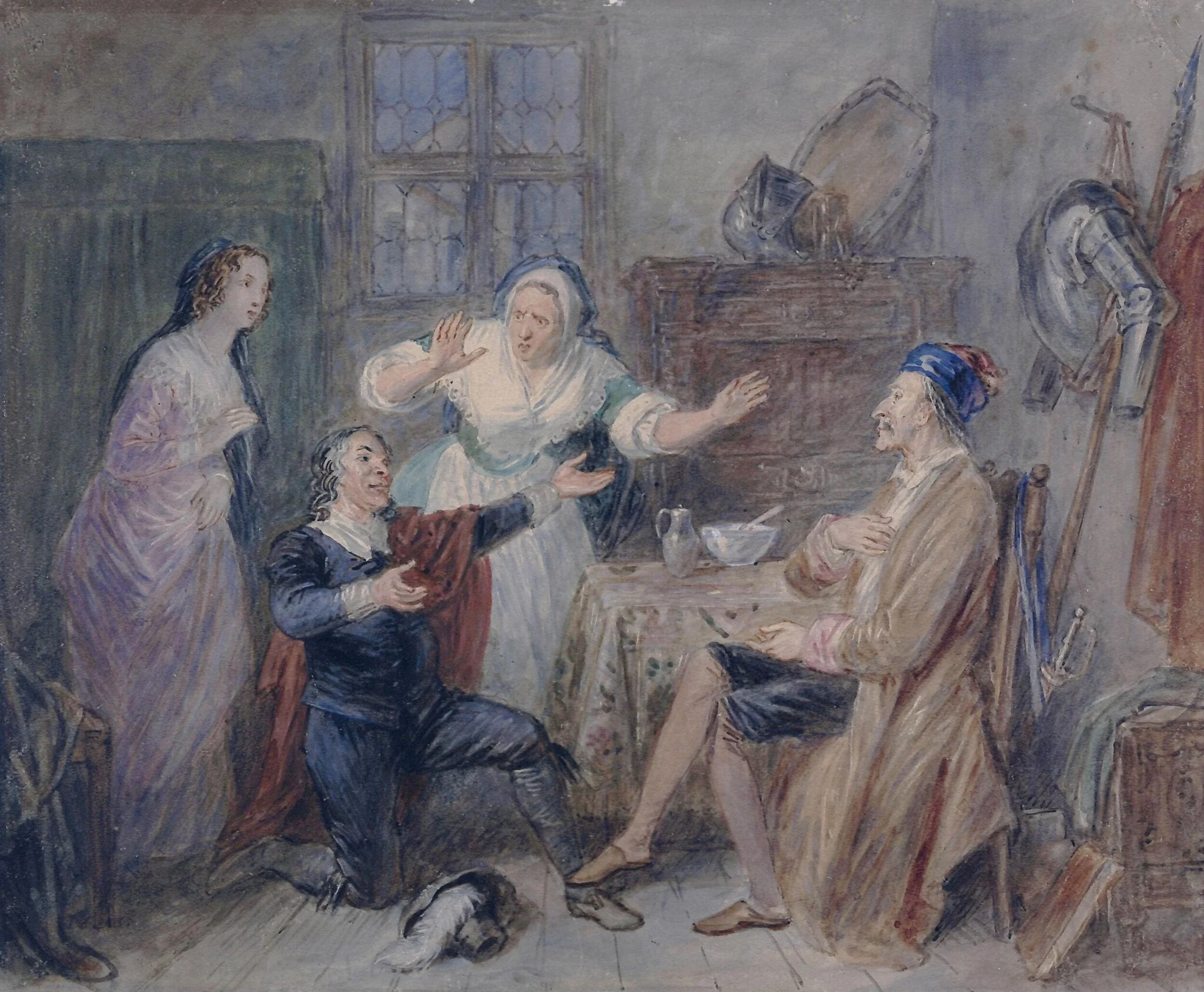 A Scene from Don Quixote, detail