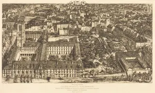 Collège Henri IV, Paris, ou Lycée Napoléon (Henry IV College or Napoleon School), by Charles Meryon, ink, 1864