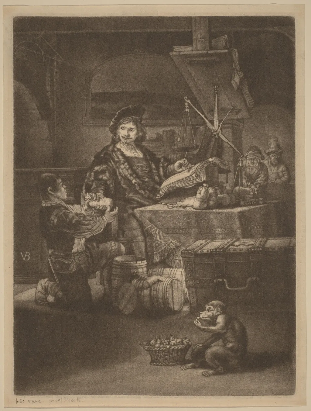 Jan Uytenbogaert, by Jan van der Bruggen, ink, 1689