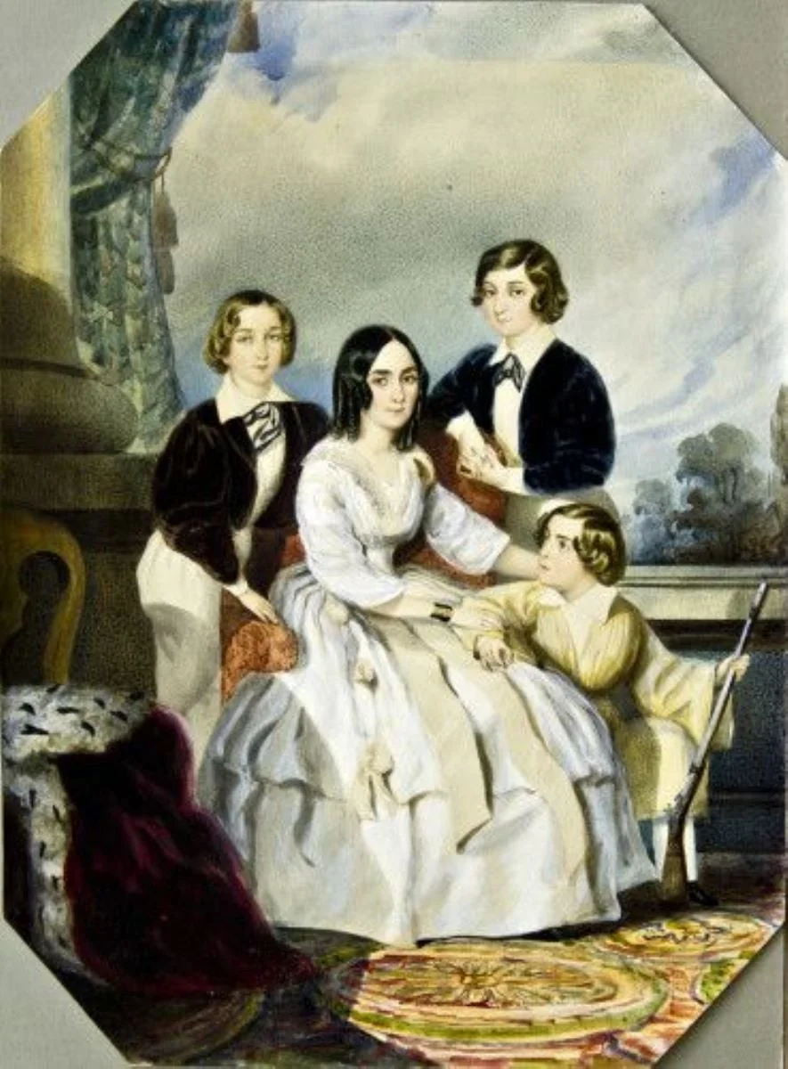 Anica Manu cu copii, detail
