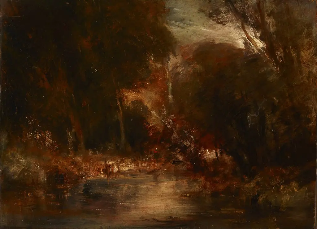 Forest Landscape, by François-Auguste Ravier, unspecified, 1864