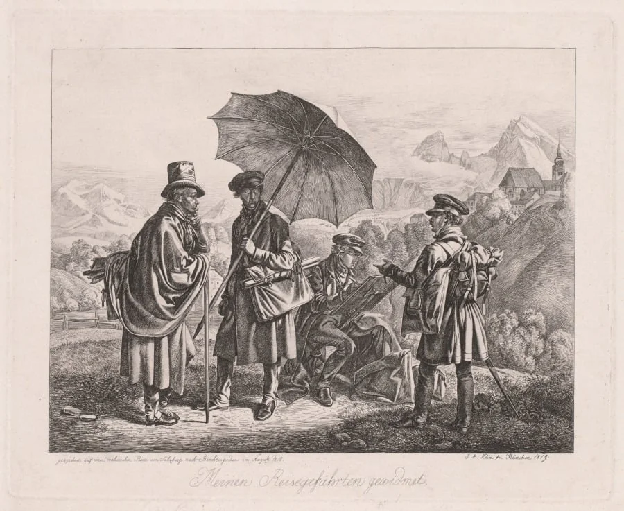 The Artists on Their Journey, detail