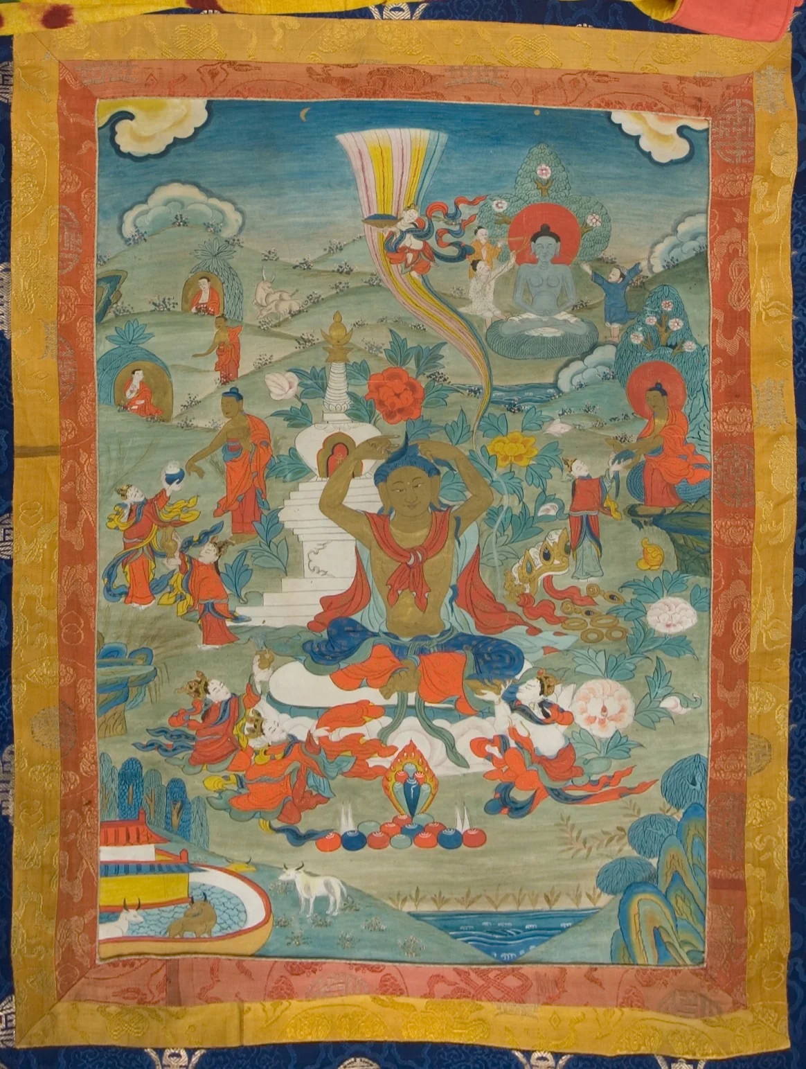 The Great Renunciation of Siddhartha, detail