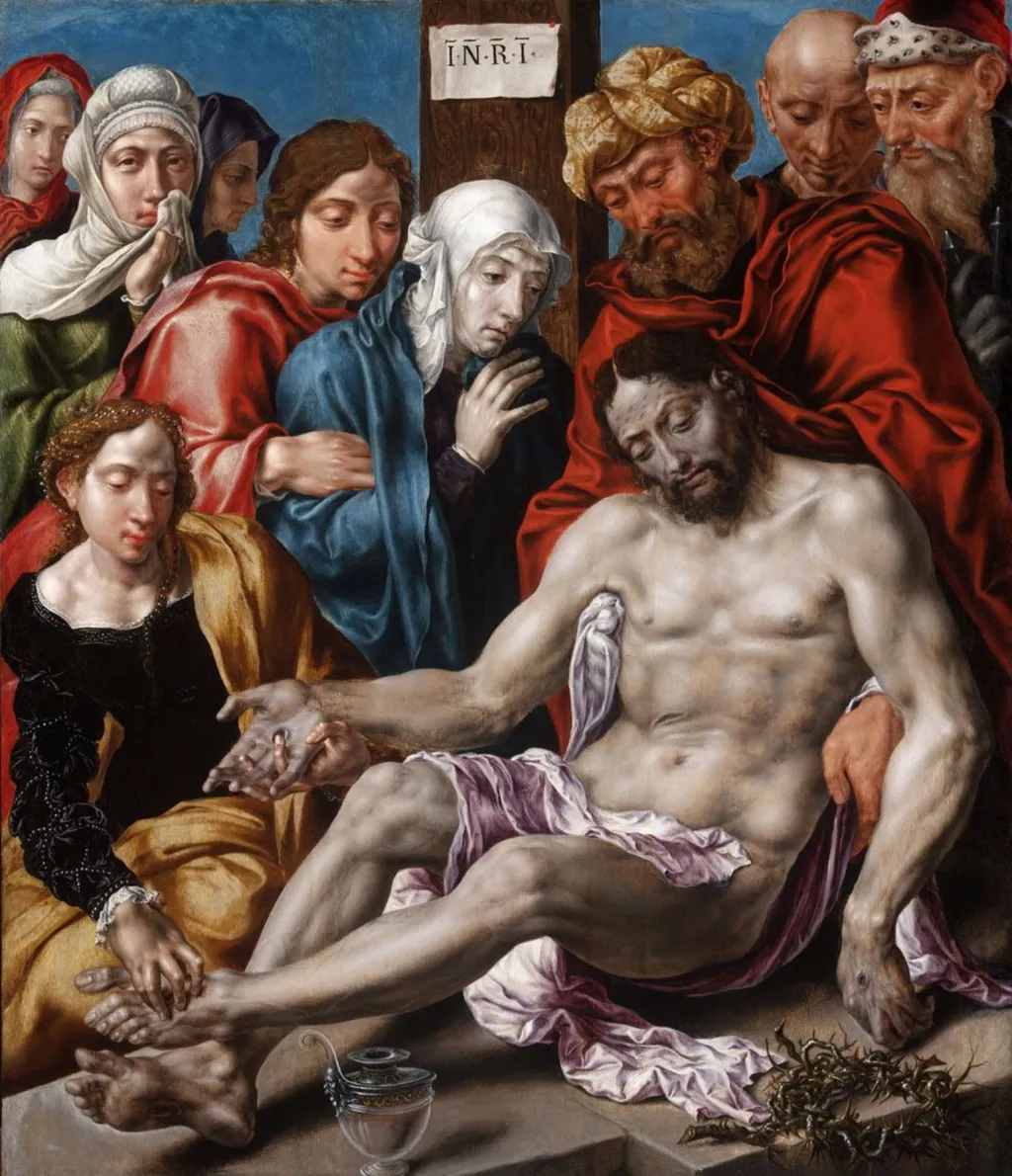 Lamentation of Christ, by Maarten van Heemskerck, oil, 1540