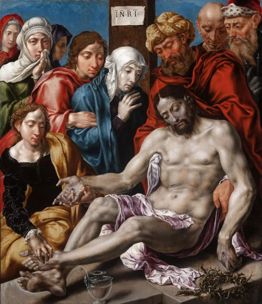Lamentation of Christ, by Maarten van Heemskerck, oil, 1540