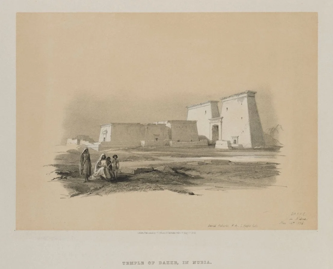 Egypt and Nubia, Volume I: Dakke, in Nubia, detail