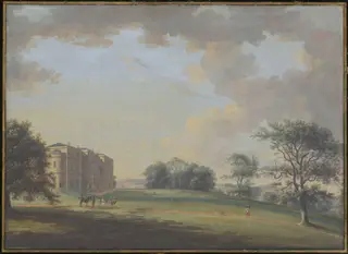 Luton Park (or Luton Hoo), Bedfordshire from the West, by Callander, watercolor, 1783