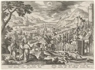 The Parable of the Unjust Husbandmen, by Adriaen Collaert, ink, 1585