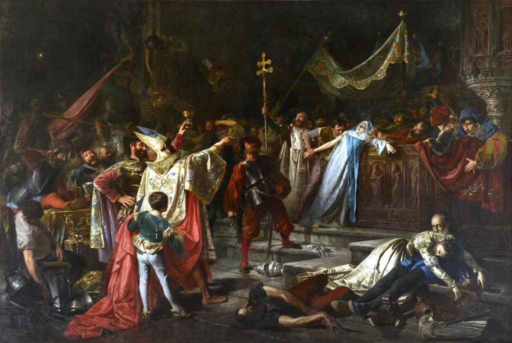 The Sack of Rome, by Francisco Javier Amérigo y Aparici, oil, 1894
