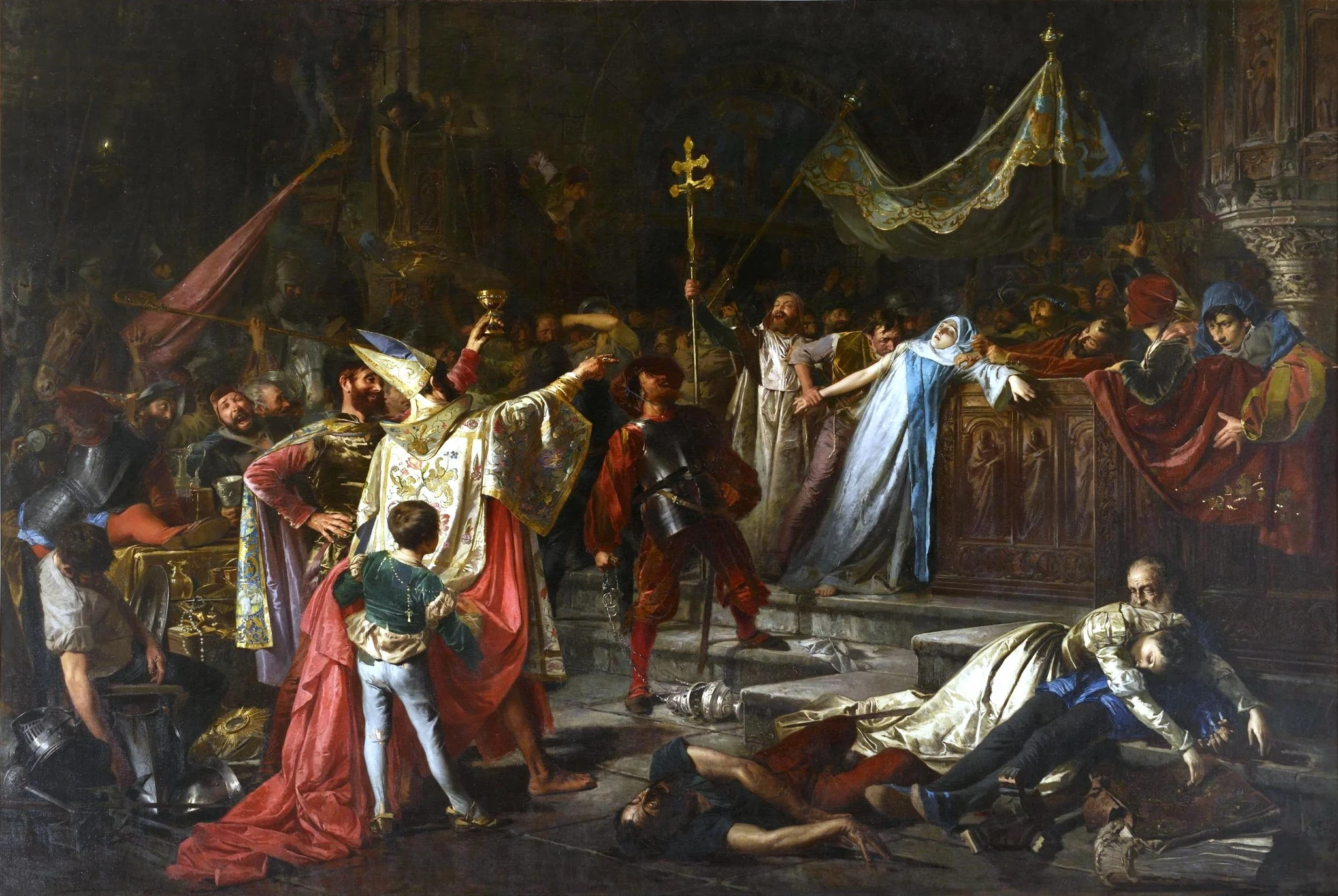 The Sack of Rome, detail