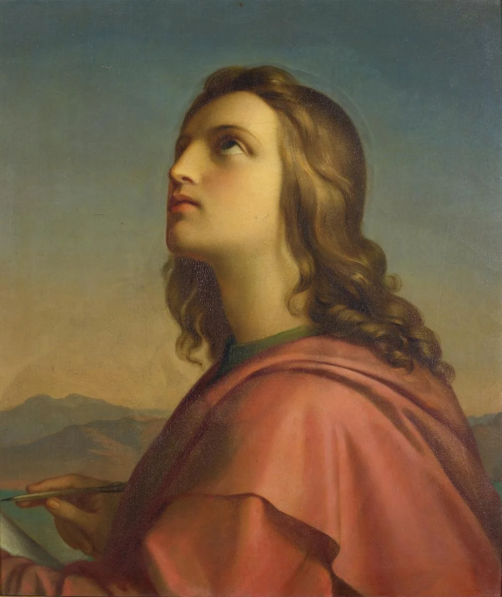 Johannes auf Patmos, detail