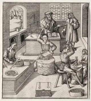 Young Maximilian in the Mint, by Leonhard Beck, 1521