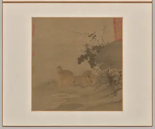 Magpies and Wild Rabbits, by Li Yong, unspecified, 1204