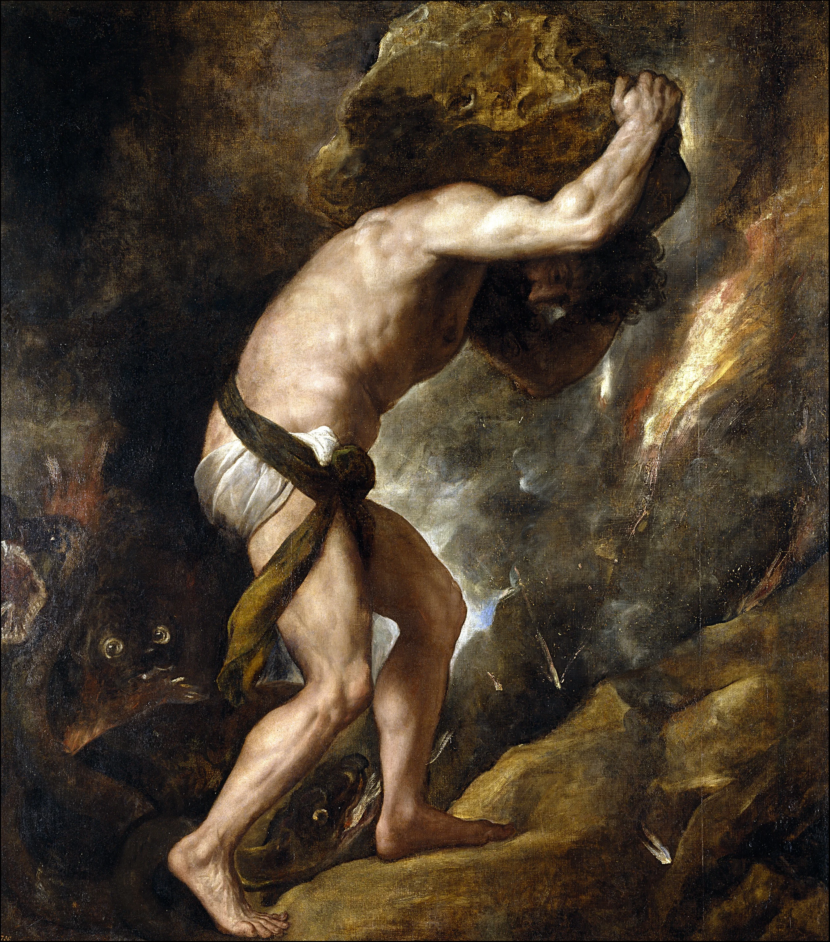 Sisyphus, detail