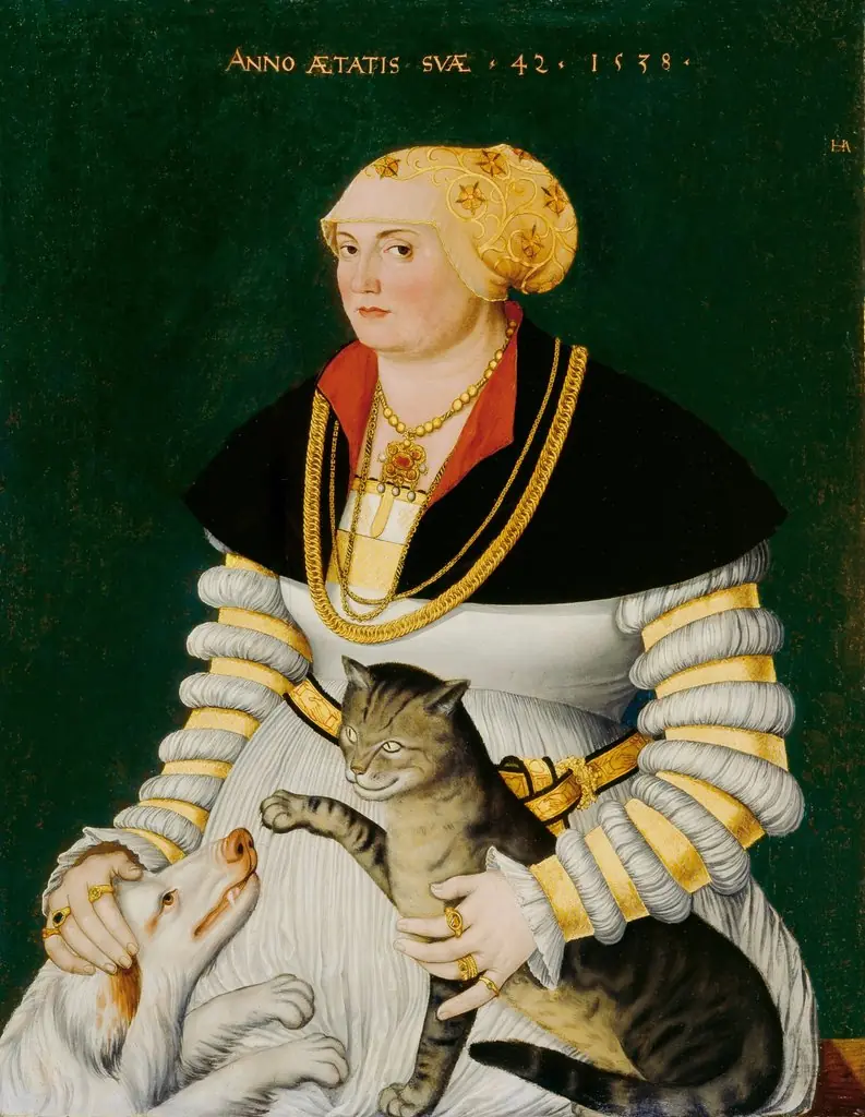Portrait of Cleophea Krieg von Bellikon, by Hans Asper, oil, 1538