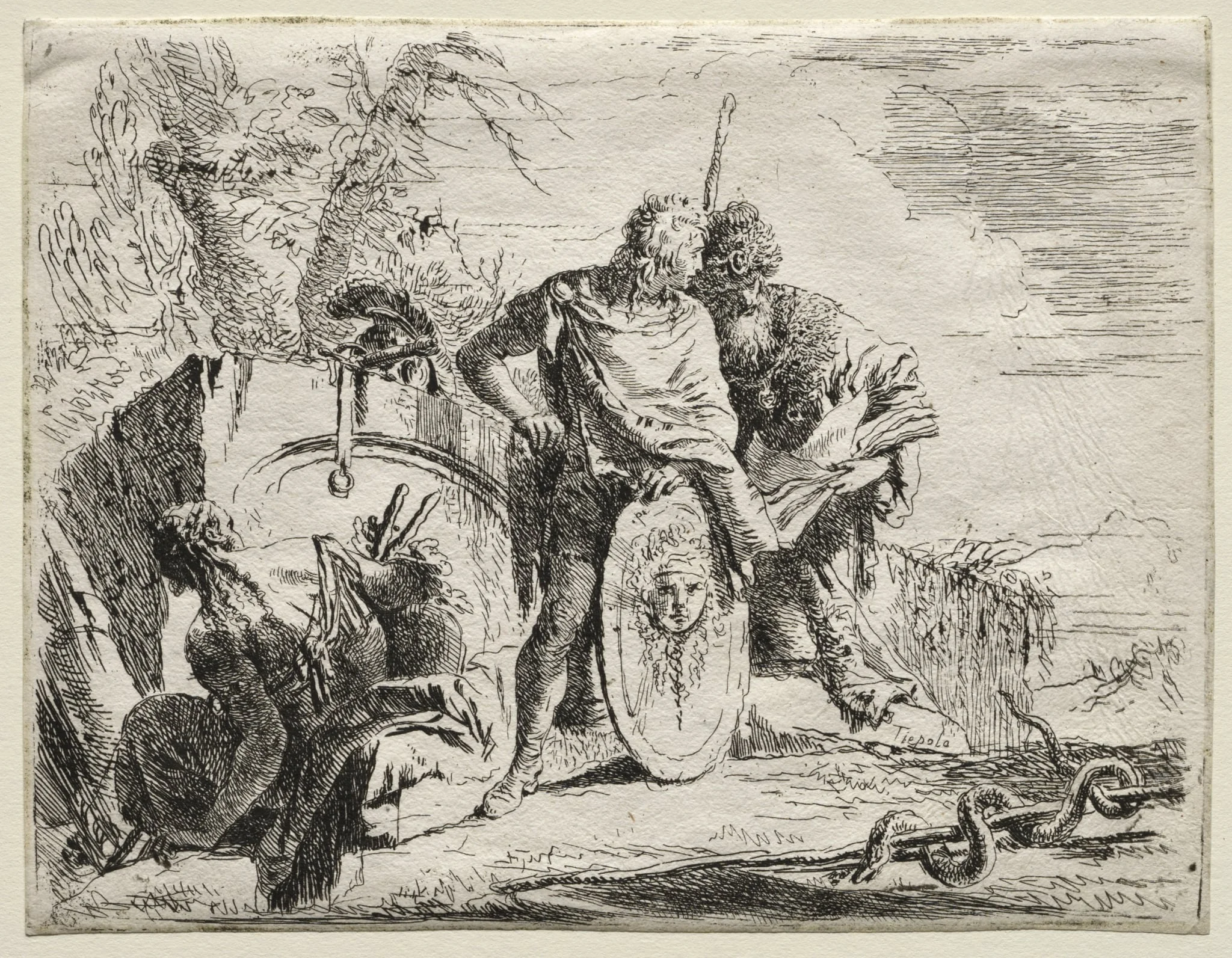 Various Caprices: The Astrologen and the Young Soldier, detail