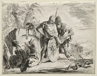 Various Caprices:  The Astrologen and the Young Soldier, by Giovanni Battista Tiepolo, 1742