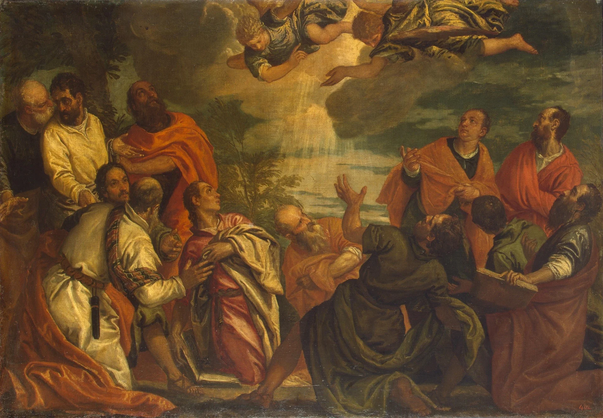 Pentecostés, detail