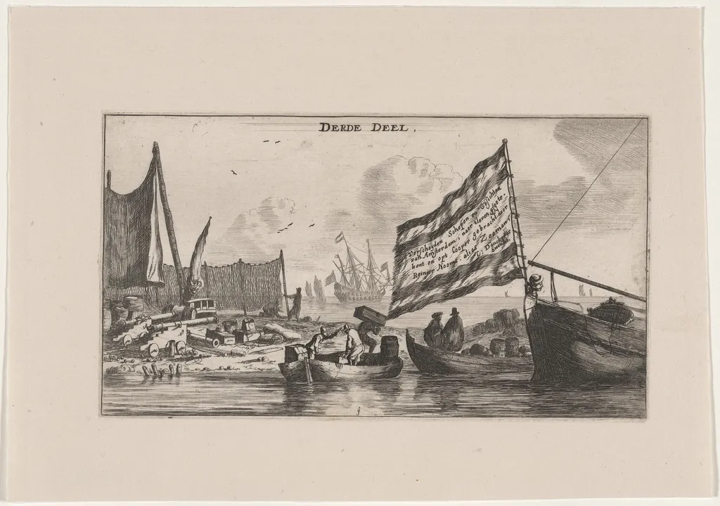 A Seaport, by Nooms, called Zeeman, Reinier, ink, 1653