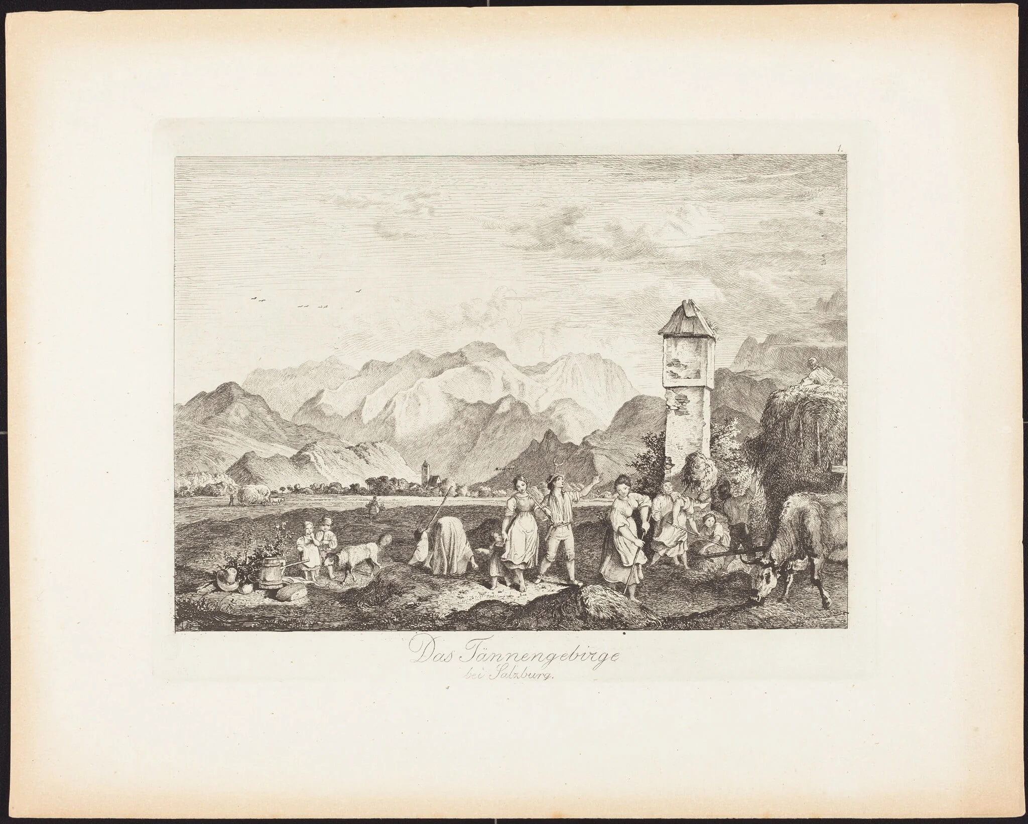 Das Tännengebirge bei Salzburg (The Tännengebirge near Salzburg), detail