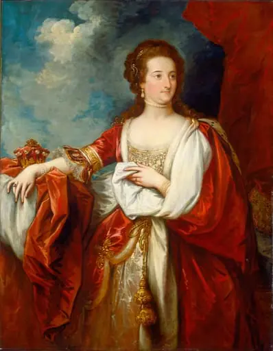 Elizabeth, Countess of Effingham, by Benjamin West, oil, 1797