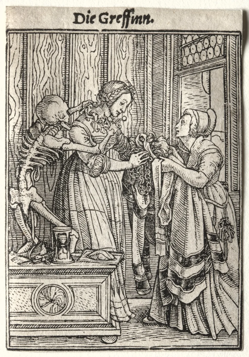 Dance of Death:  The Countess, by Hans Holbein the Younger, 1526