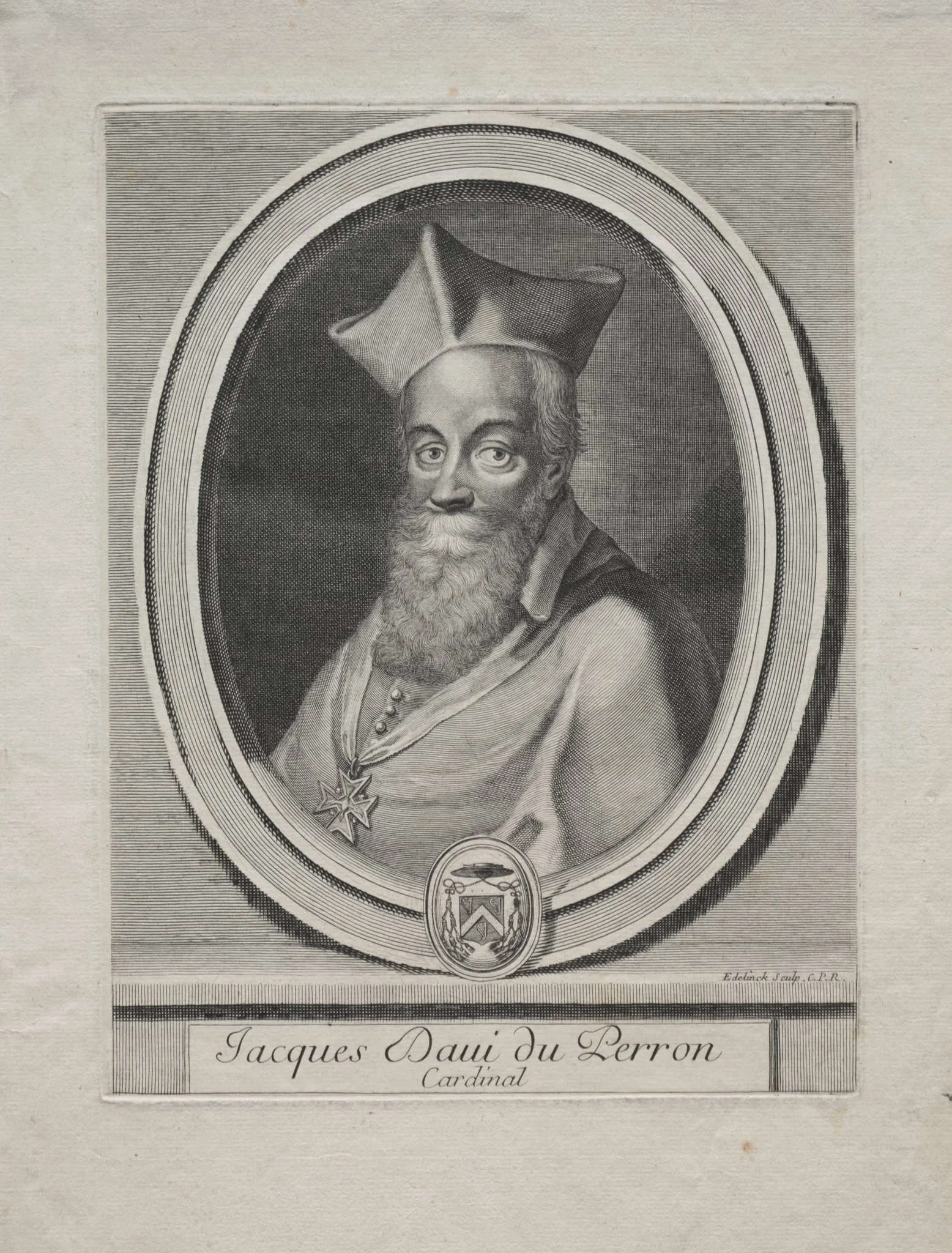 Cardinal Jaques Davey Duperron, detail