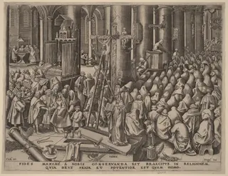 Faith, by Philip Galle, ink, 1559