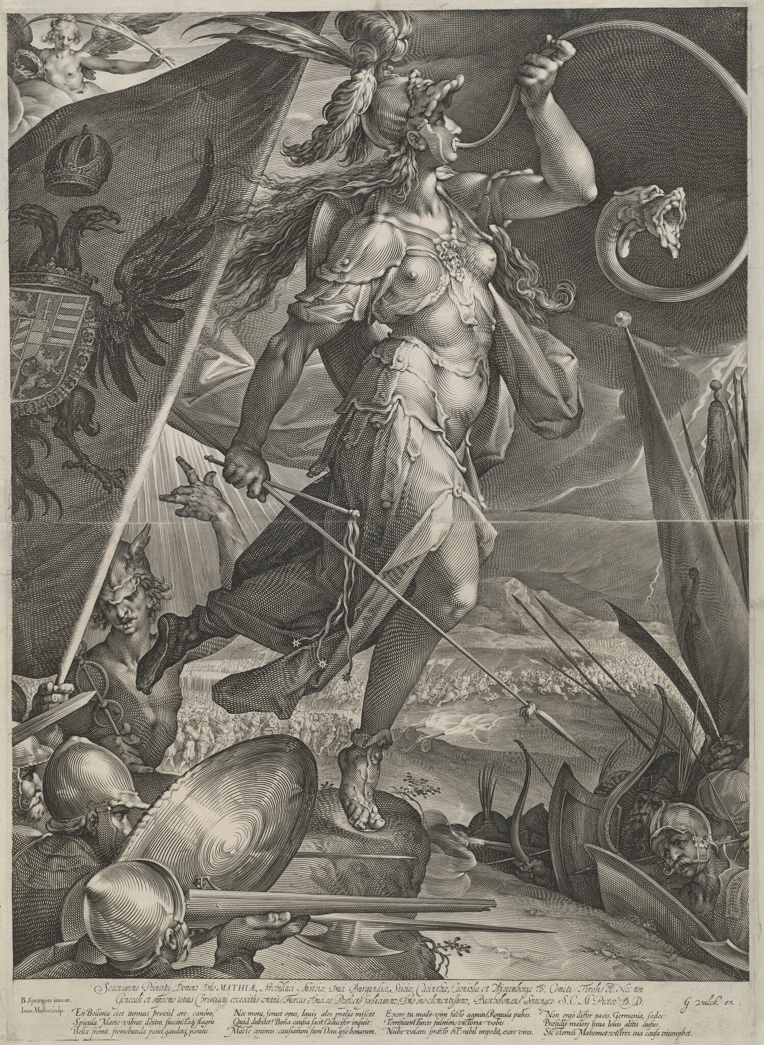 Bellona Leading the Imperial Armies Against the Turks, detail