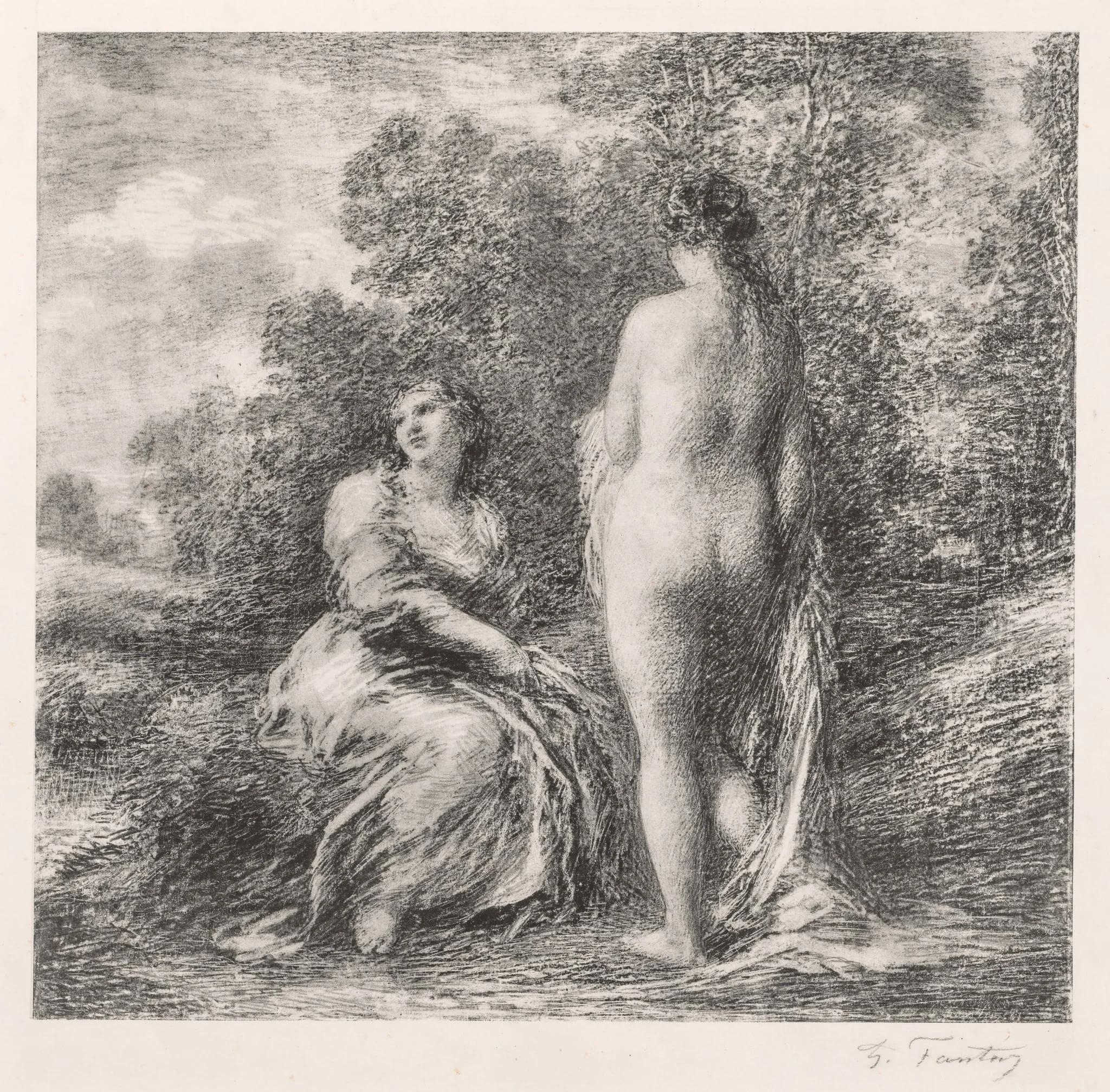 Bathers, detail