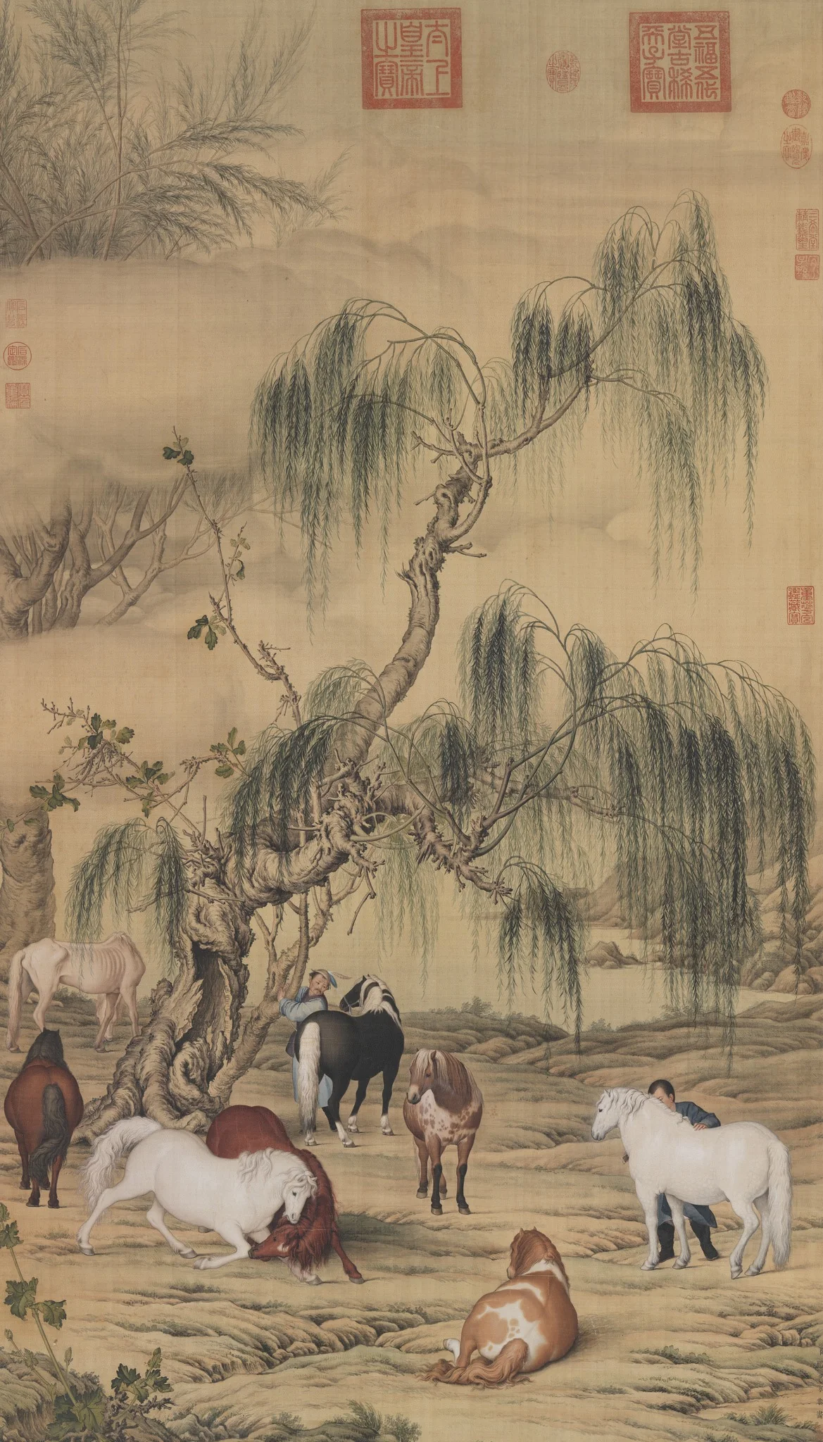 Eight Horses, detail