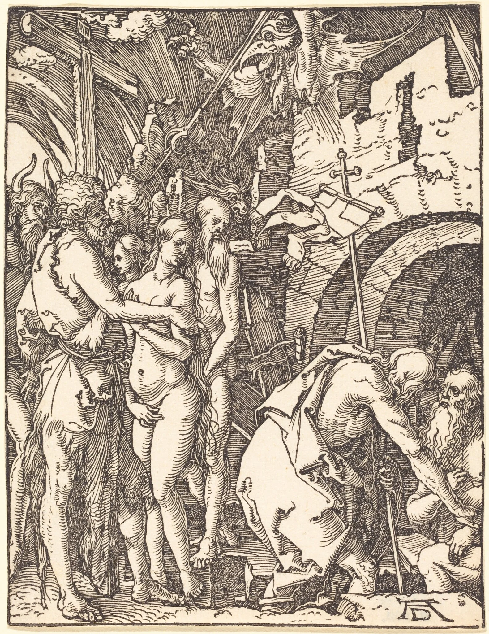 Christ in Limbo, detail