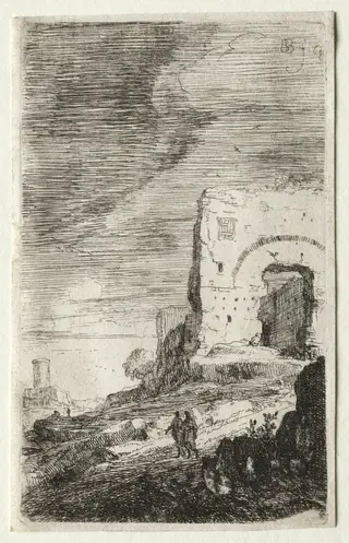 The Baths of Caracalla, by Bartholomeus Breenbergh, 1639