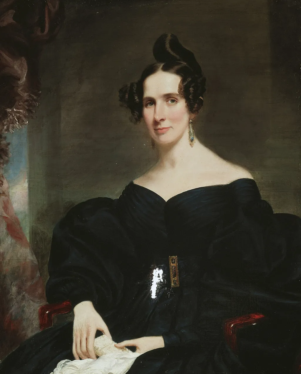 Mrs. James Mackie, by Samuel Lovett Waldo, oil, 1835