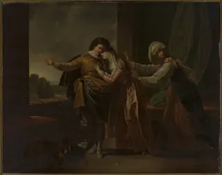 Romeo and Juliet, by Marcello Bacciarelli, oil, 1798