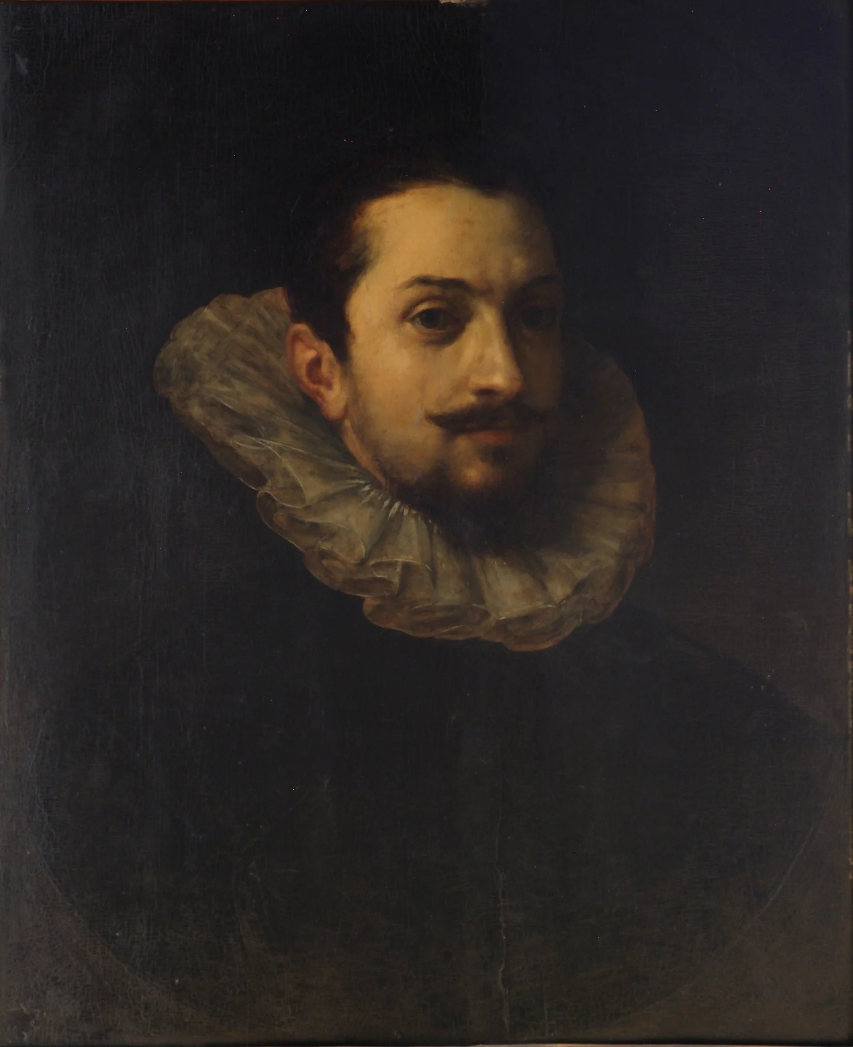Portrait of a man, detail