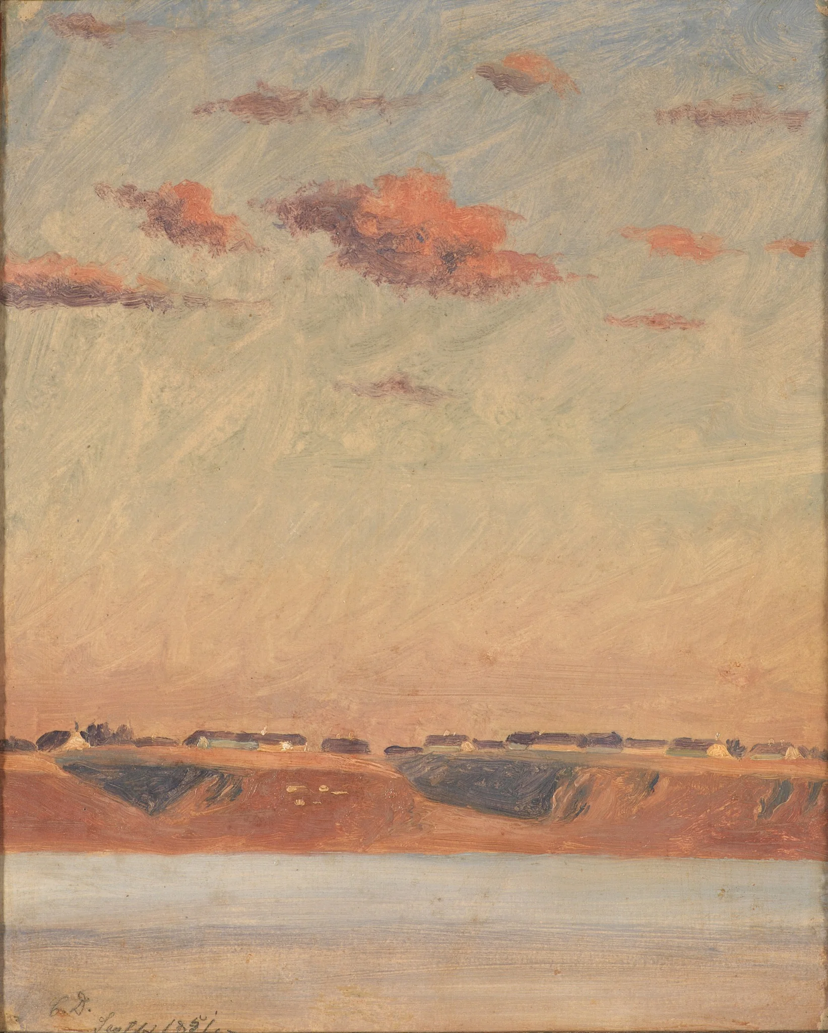 The Lim Fjord in Jutland. Study, detail