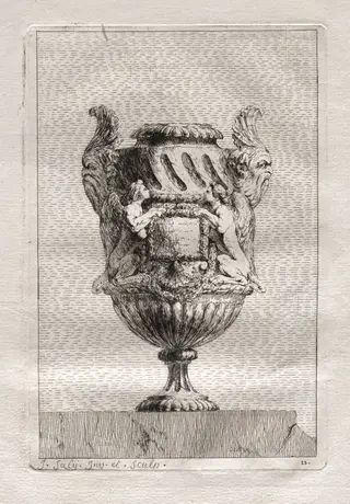 Suite of Vases:  Plate 11, by Jacques François Saly, 1746