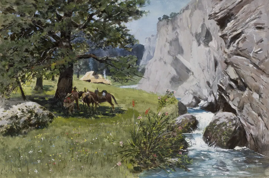 Rest under Rocks, by Stanisław Witkiewicz, unspecified, 1893