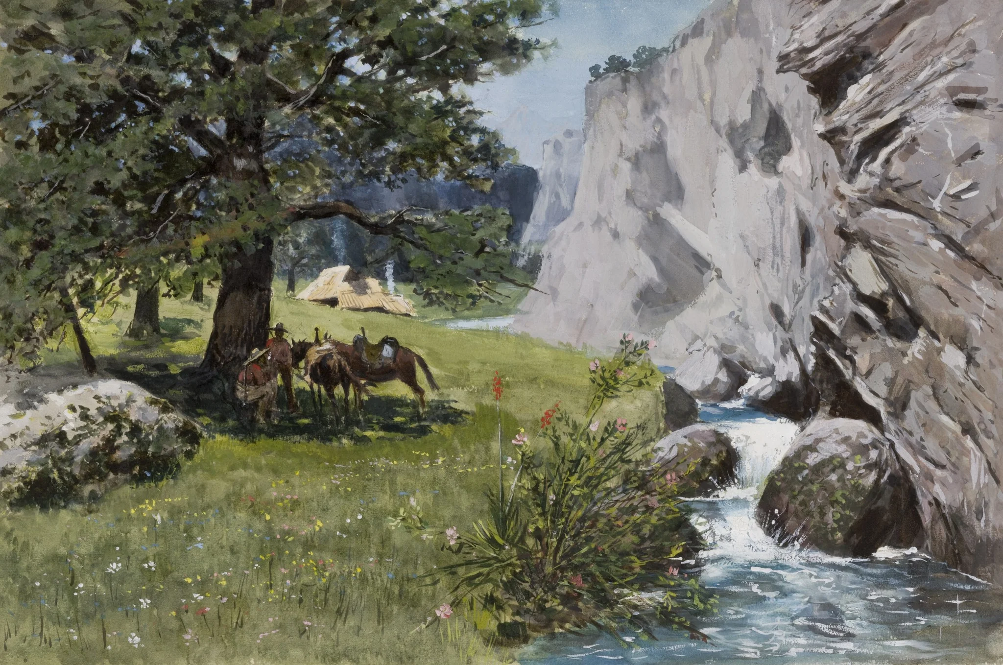 Rest under Rocks, detail
