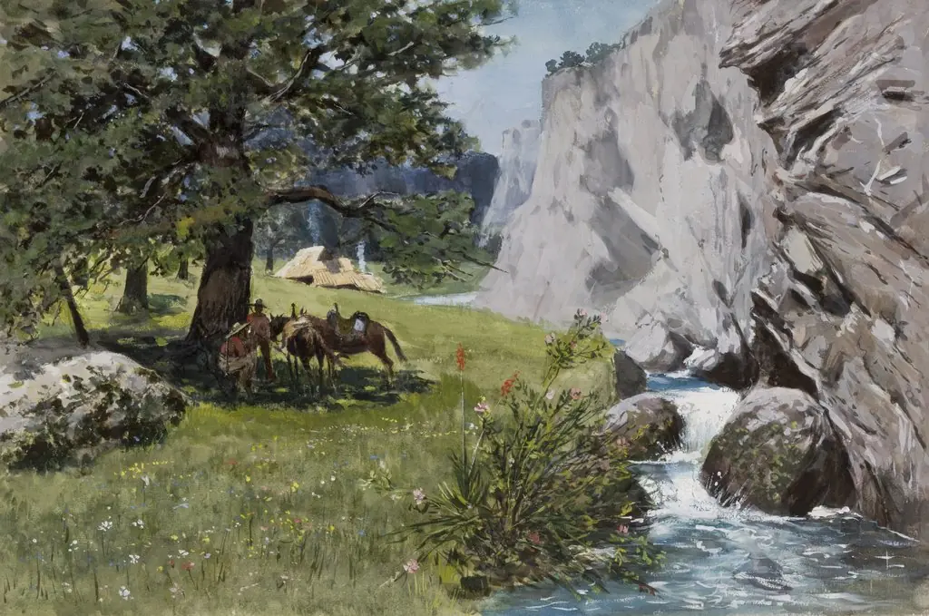 Rest under Rocks, by Stanisław Witkiewicz, unspecified, 1893
