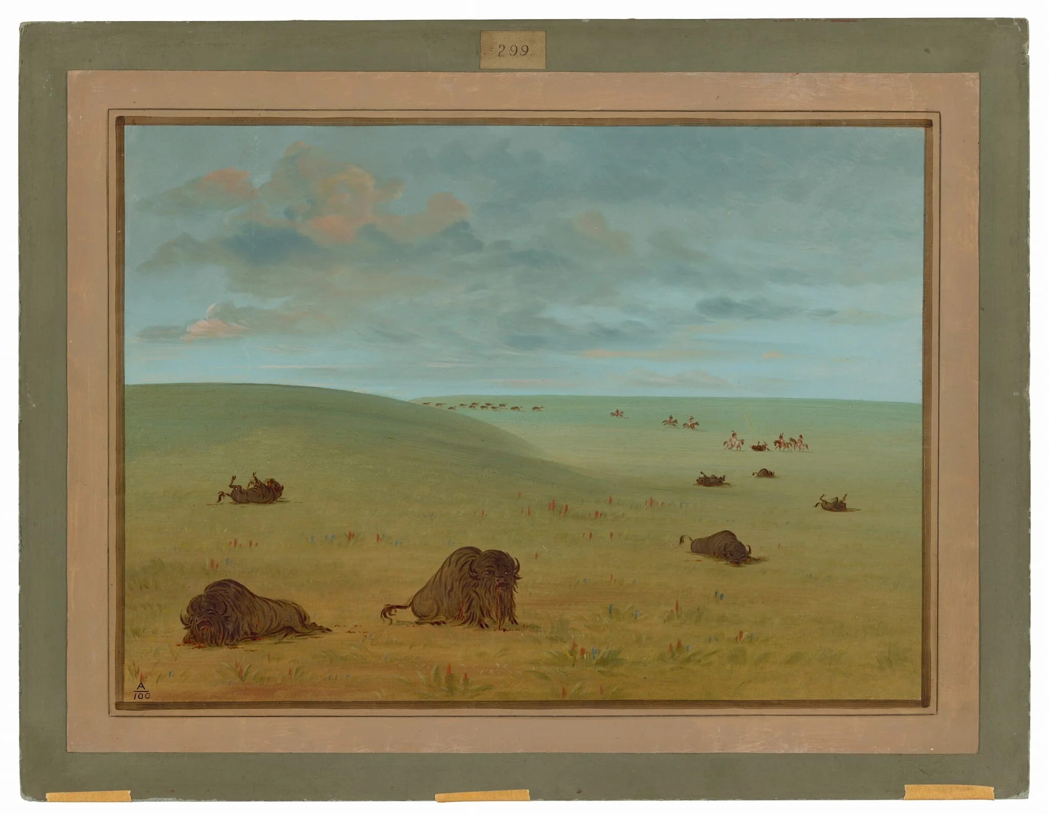 After the Buffalo Chase - Sioux, detail