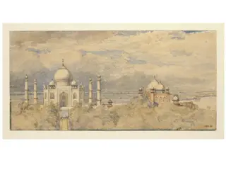 The Taj Mahal, by William Carpenter, paint, 1852