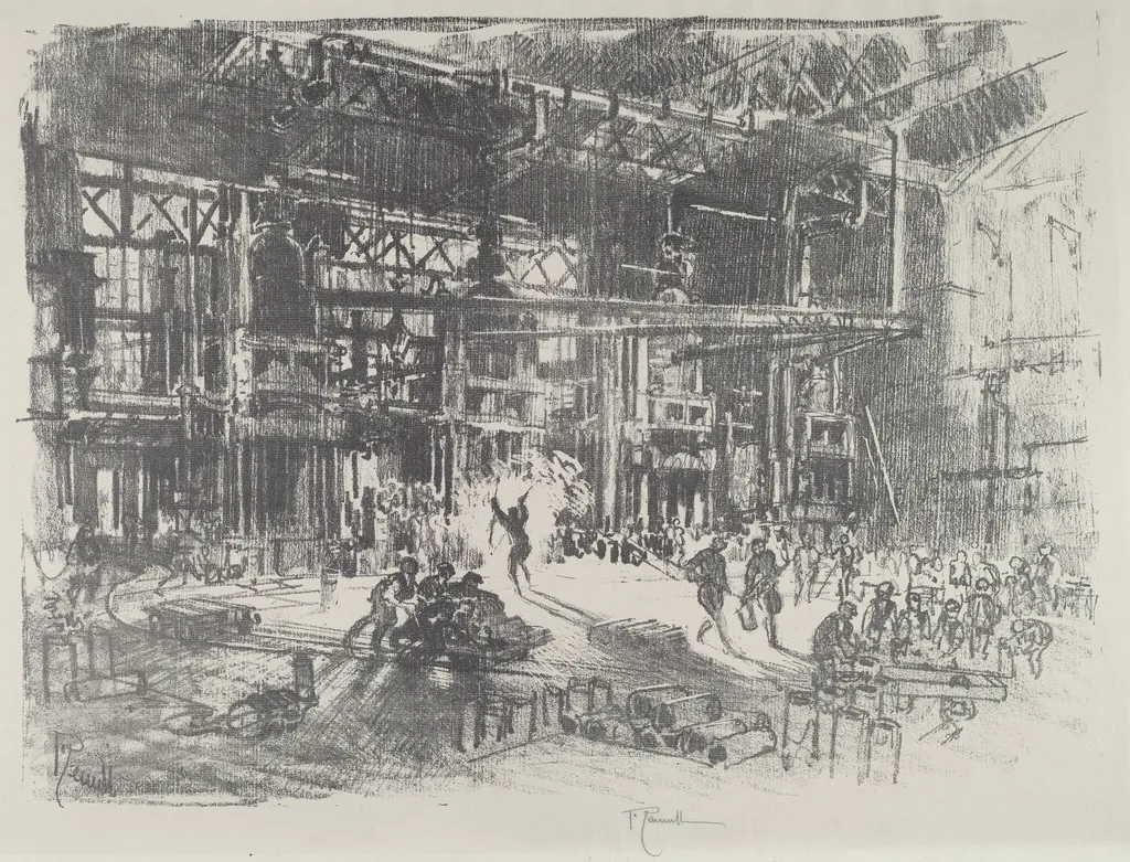 The Presses, by Joseph Pennell, ink, 1916